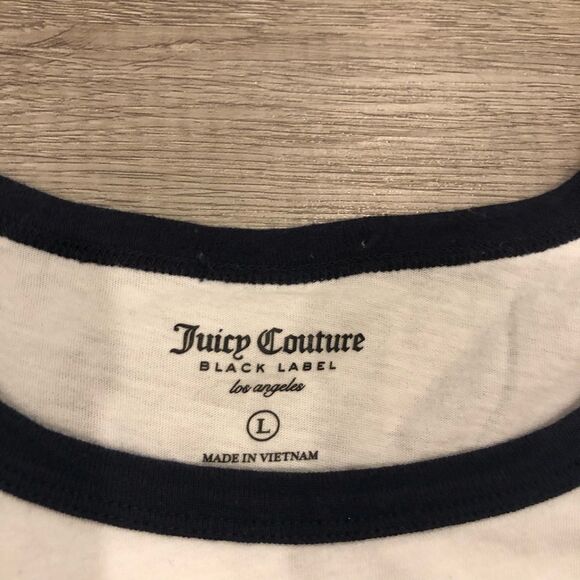 Juicy Couture Black Label Colourblock Tee Size M/L - Picture 4 of 9